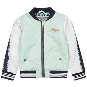 Koko Noko meisjes zomerjas bomberstyle en print achterop Mint