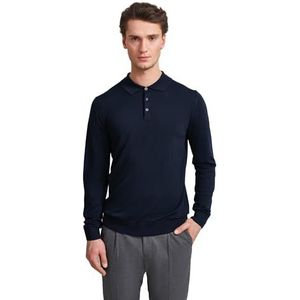 bugatti heren trui ronde hals, blauw, XL