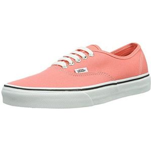 Vans U Authentic - Pop Uniseks sneakers voor volwassenen, Rood Fusion Coral Tr Dsn, 34.5 EU