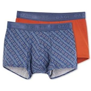 Dagi Terracotta Fashion Knitted Slim Fit Regular Waist Micro Modal Short Leg Boxer, Terracotta, 3XL, terracotta, 3XL