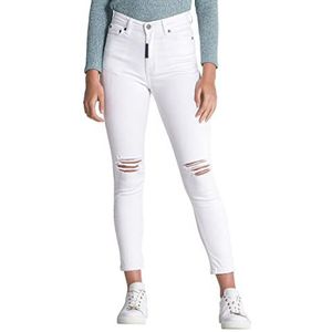 Gianni Kavanagh White Skinny Ripped Jeans voor dames, Regulable, L