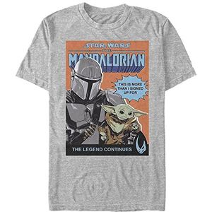 Star Wars: The Mandalorian - Signed Up For Poster Unisex Crew neck T-Shirt Melange grey XL