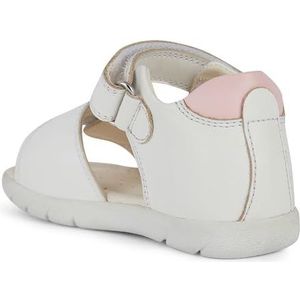 Geox Baby meisje B Alul Girl A sandaal, Wit Multicolor, 22 EU