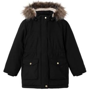 NAME IT Nkfmaster Jacket Pb Parka voor meisjes, zwart, 116 cm