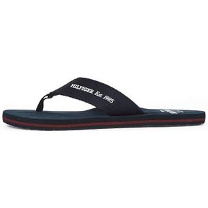 Tommy Hilfiger Heren Hilfiger 85 Beach Sandaal FM0FM05339 Flip Flops, Blauw, 6.5 UK, Blauw, 40 EU