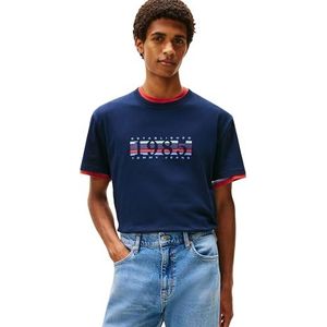 Tommy Jeans Shirt  navy / lichtblauw / lila / rood