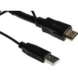 RS PRO HDMI-kabel A HDMI stekker B HDMI stekker 4K max, 30m, zwart