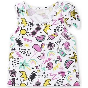 Tuc Tuc Mouwloos T-shirt voor baby's en peuters, Wit, 14 Jaren