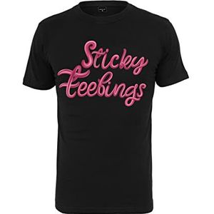 Mister Tee Heren Sticky Feelings Tee T-Shirt, Zwart, XL