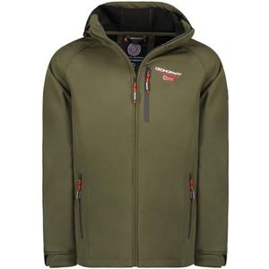Geographical Norway Takitoama Softshelljas voor heren, waterdicht, outdoorjas, winddicht, tactisch, duurzaam, wandelen, skiën, herfst, winter, lente (kaki, XXL), Kaki, XXL