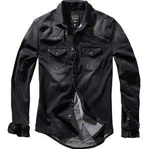 Brandit Riley Jeans overhemd voor heren, zwart (black 2), XXL