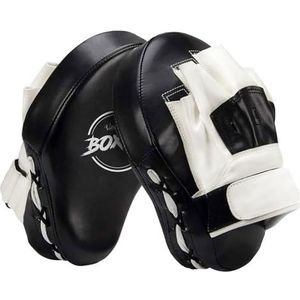 Valleycomfy Boksen gebogen focus ponsen wanten - kunstleer training handpads, ideaal voor karate, muay thai kick, sparring, dojo, vechtsporten