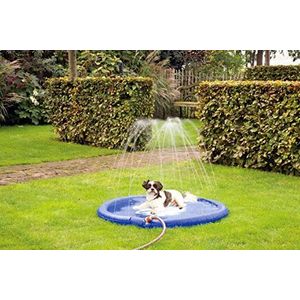 Karlie 522123 Splashy Honden Sprinkler Mat Diameter: 100 cm, S, blauw, 390 g