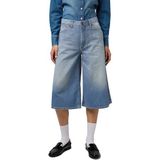 Wrangler - The Culotte - Korte Jeans - Licht Cognacbruin - Regular Fit