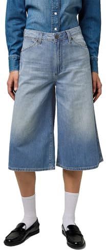 Wrangler - The Culotte - Korte Jeans - Licht Cognacbruin - Regular Fit