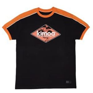 KIMOA T-shirt Whistler Casche, zwart, uniseks, volwassenen, Blanco Y Gris, XL