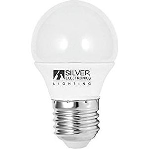 Silver Electronics LED Eco druppelvorm E27, 4 W, wit