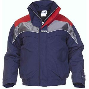Hydrowear 04026018 Kilmarnock gewoon geen zweet jas, 100% polyester, medium size, marine/rood