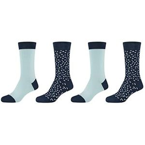 Camano 1102057000 - dames ca-soft wild dots sokken 4 paar, donkerblauw, maat 39/42, Donkerblauw, 39 EU