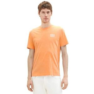 TOM TAILOR Heren 1036431 T-shirt, 22195-Fruity Melon Orange, XL, 22195 - Fruity Melon Orange, XL