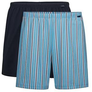 CALIDA Cotton Special Boxer Dolphin Blue, 1 stuks, maat 56, Dolphin Blue., 56
