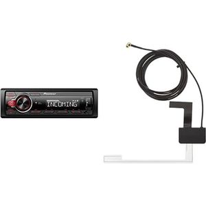 Pioneer MVH-330DABAN met DAB antenne & Pioneer CA-AN-DAB.001 Digitale Audio Broadcast, autoantenne zwart