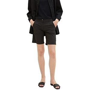 TOM TAILOR Dames chino bermuda shorts, 14482 - Deep Black, 34