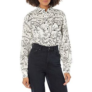 Desigual T-shirt voor dames met lange mouwen, wit, L