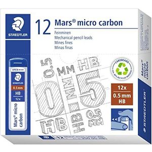 Staedtler Mars Micro Carbon Potloodvulling, HB, 0.5 mm, 12 Stuks