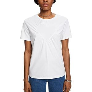 ESPRIT Collection 023eo1k313 T-shirt voor dames, 100/wit, XS