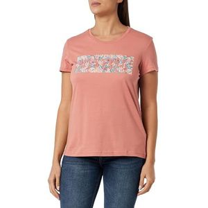 MUSTANG Dames Style Alina C Print T-shirt, Desert Sand 7261, S, desert sand 7261, S
