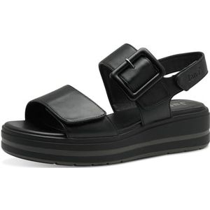 Jana Vegan platte damessandalen, zwart, 37 EU, zwart, 37 EU