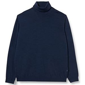 Maerz Heren rolkraag Superwash pullover, Dusk Blue, Regular