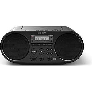 Sony -Boombox-CD-speler (DAB, FM-radio, USB) zwart, ZSPS55B.CED