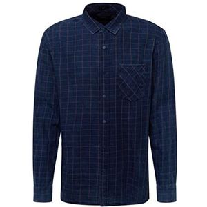 Mavi Heren Check Shirt hemd, blauw, S, blauw, S
