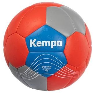 Kempa Spectrum Synergy Pro, handbal voor kinderen en volwassenen, handbal top speelbal en trainingsbal, rood/grijs/blauw