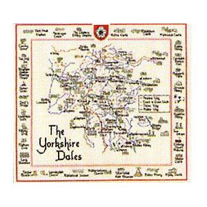Heritage kruissteekset telstof ""Yorkshire Dales (L)"", telpatroon, MYD490-E, 33,5 x 31 cm