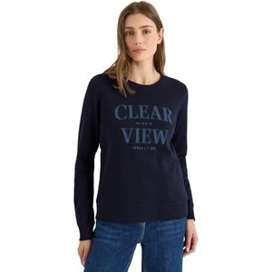 Cecil - Sweatshirt - Urban dark blue - Lange Mouwen - Ronde Hals