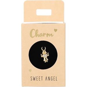 Depesche 11834-036 Bedel engel, vergulde hanger voor kettingen, armbanden en oorbellen, ideaal als klein geschenk