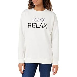 Cross Jeans dames 65275 Sweatshirt, Ecru, normaal