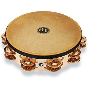 Latin Percussion Pro 10 tamboerijnen, brons, dubbele rij (LP384-BZ)
