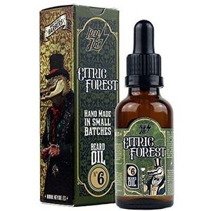 HEY JOE! Beard Oil N° 6 Citric Forest, natuurlijke en verfrissende baardolie voor heren, met citroen- en dennengeur, baardverzorging voor gezonde baarden, baardolie, 30 ml