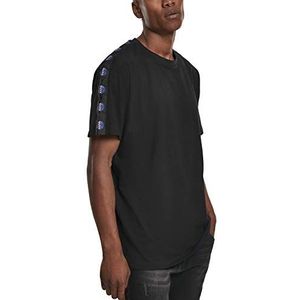 Mister Tee Heren NASA Logo Taped T-Shirt, zwart, XL