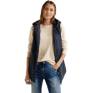 Cecil Vest Hoodie, blauw (deep blue), XL