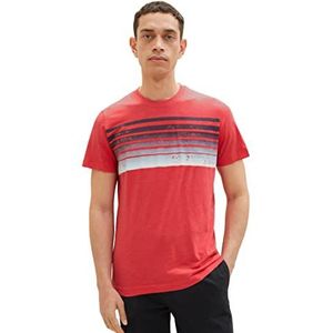 TOM TAILOR heren t-shirt, 31045 - Soft Berry Red, S