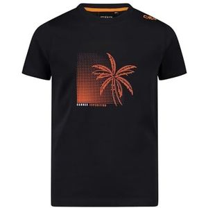 CMP Uniseks T-shirt van jersey voor kinderen en jongens, antraciet-vlam, 98
