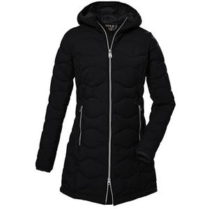 G.I.G.A. DX Dames gewatteerde parken met capuchon/functionele parka in dons-look GW 20 WMN QLTD PRK, zwart, 46, 39844-000