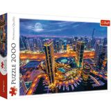 Trefl Puzzel, Lichtjes van Dubai, 2000 elementen, Premium kwaliteit, voor volwassenen en kinderen vanaf 12 jaar