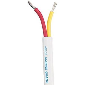 Ancor Safety Duplex-kabel 14/2AWG (2 x 2 mm²) wit, plat 100 ft DAN-648 andere, meerkleurig, één maat