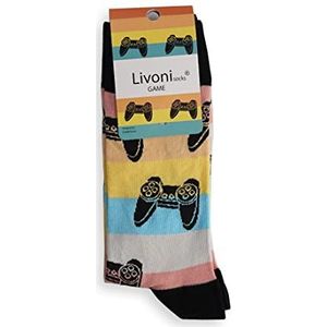 Livoni Game Regular Sokken 35-38, Meerkleurig, S, Meerkleurig, Small